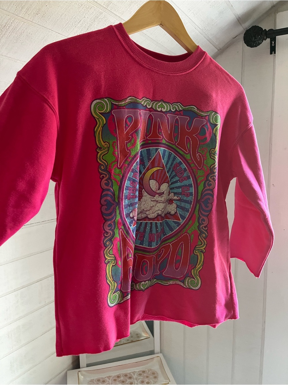 Pink Floyd Hot Pink Graphic Crewneck Sweatshirt